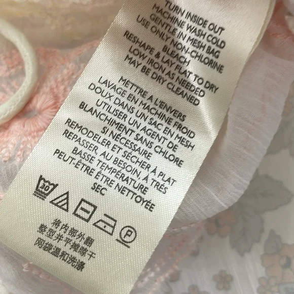 Free People Bloomfield Patchwork delicate sheer fabric tie front top - Picture 5 of 10